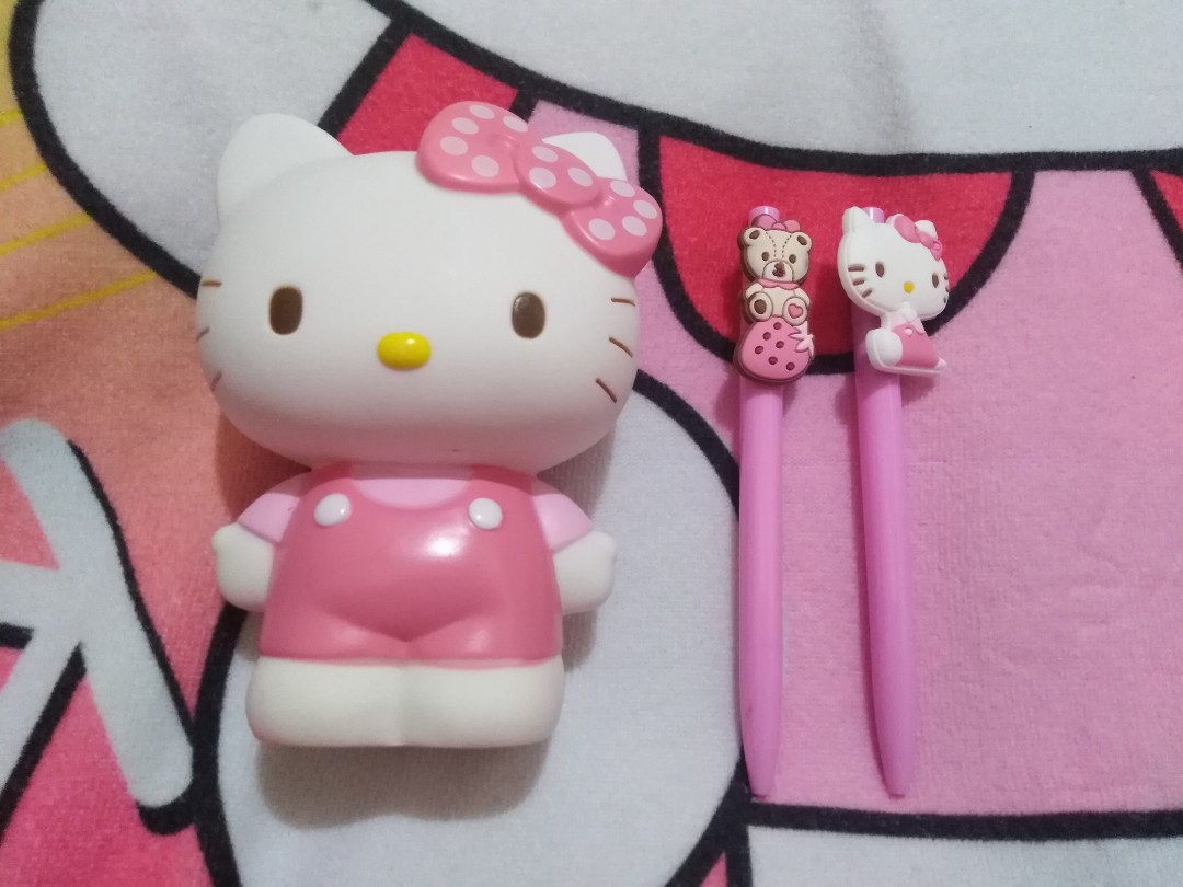 Hello Kitty Pen Holder Sanrio Original D899, Hobbies & Toys, Stationary