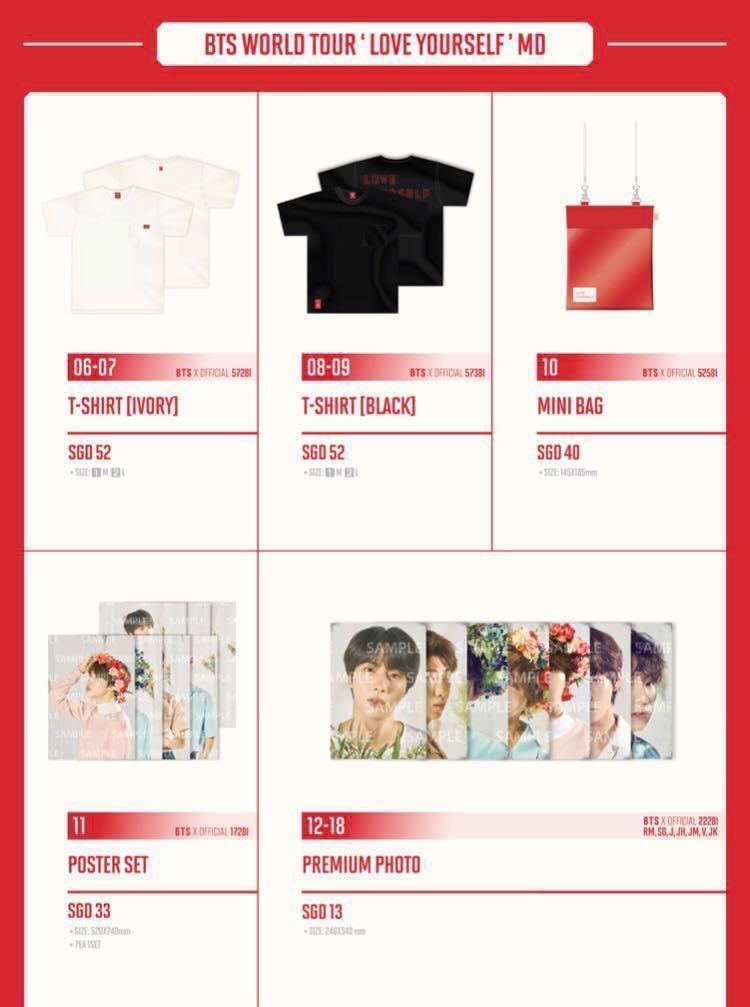 HTB BTS LY tour merch Hobbies Toys Memorabilia Collectibles