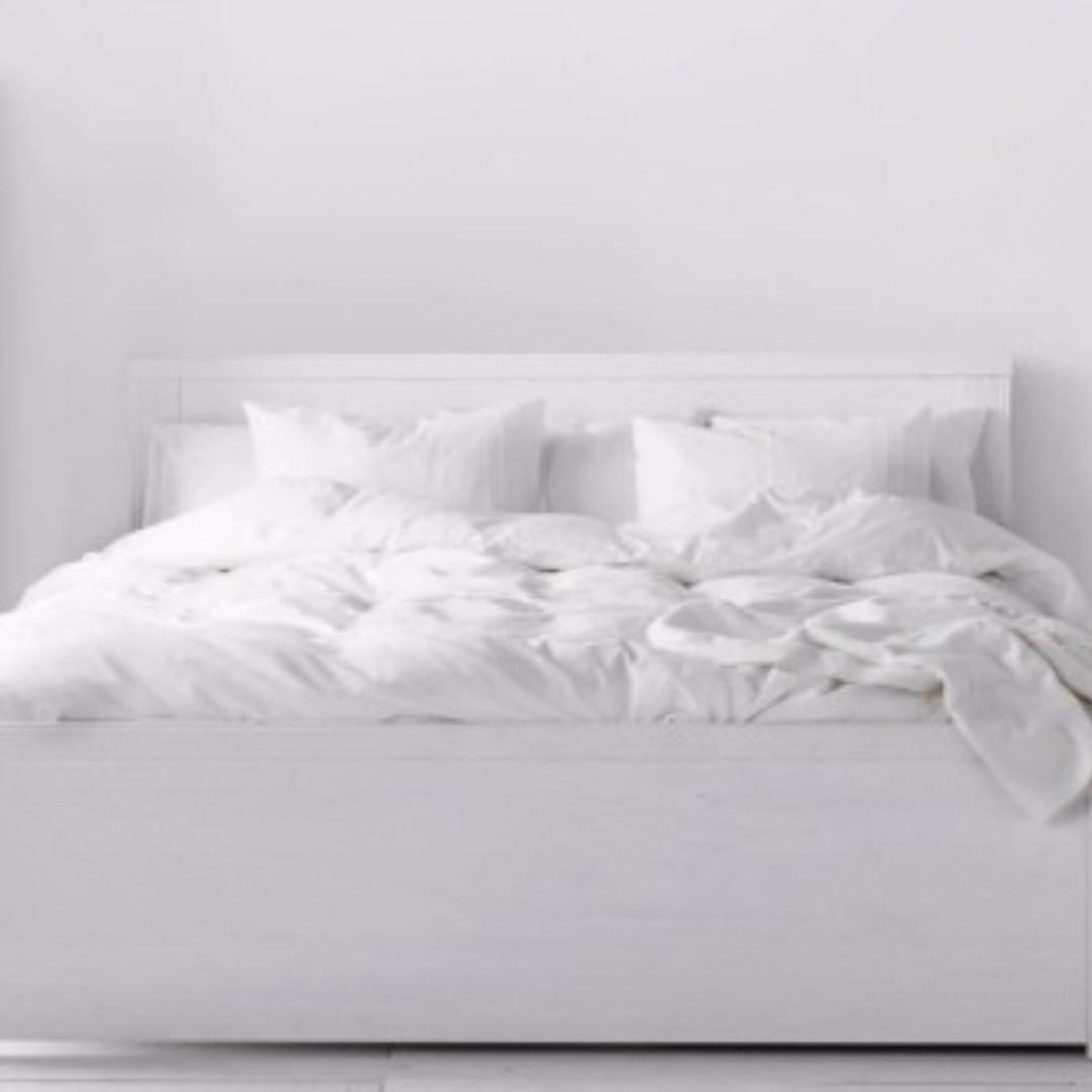 Ikea brusali 2025 bed frame queen
