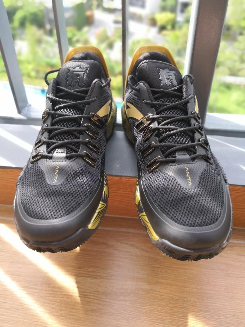 In Stock Anta Klay Thompson KT Shock The GAME 2.0 Black Gold hougangmrt