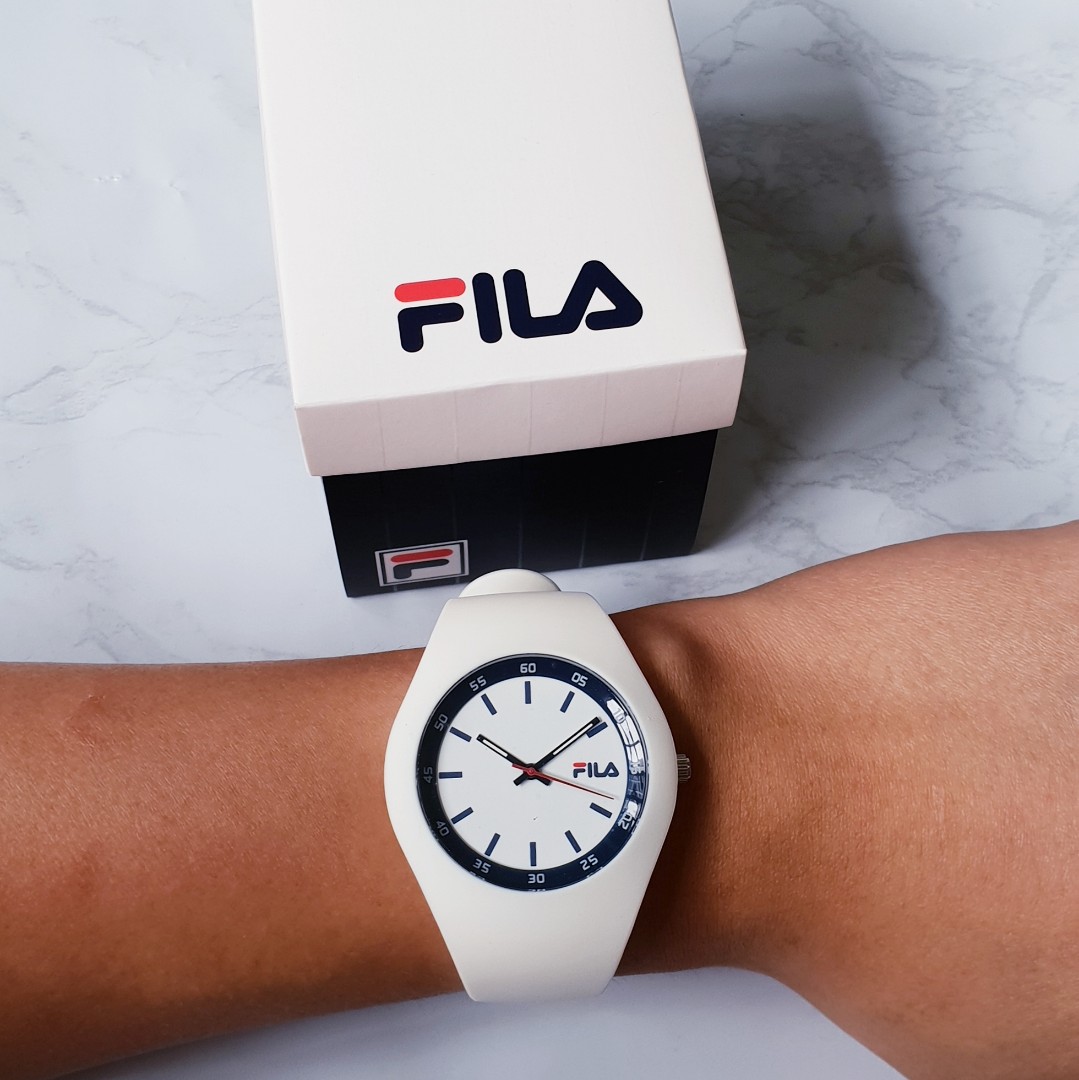 blik Mount Vesuv sandwich INSTOCK PROMO FILA Casual Sporty Watch with Silicone Strap for both men and  women, Mobile Phones & Gadgets, Wearables & Smart Watches on Carousell