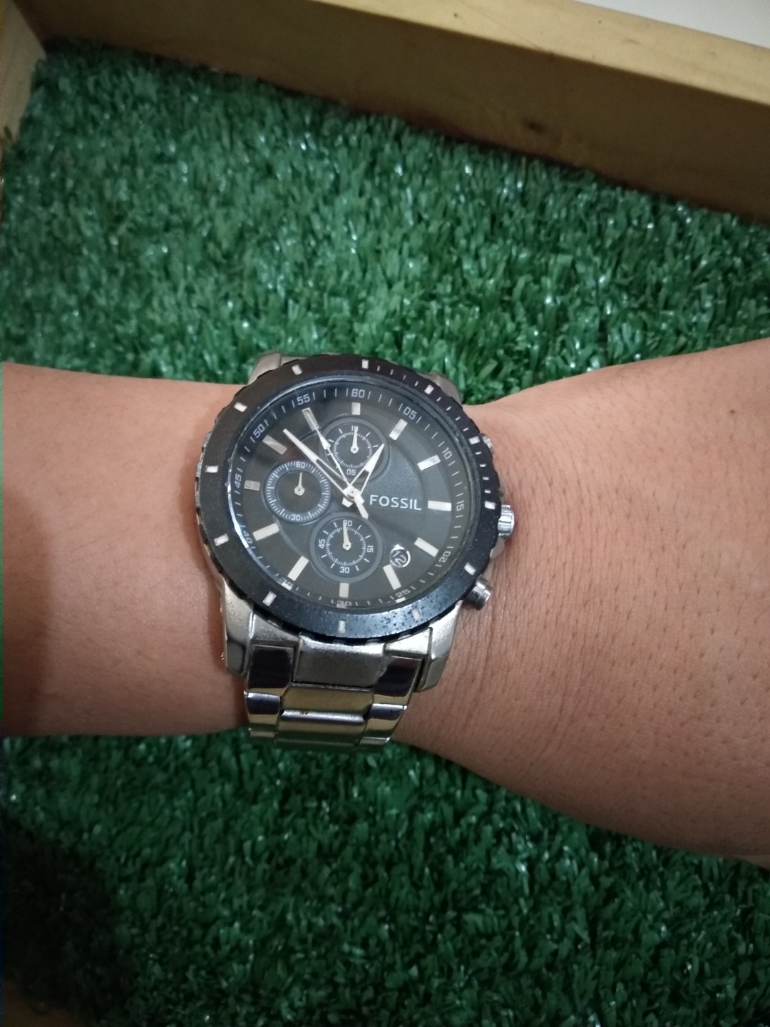 Jam Tangan Fossil Original Batangan, Fesyen Pria, Jam Tangan di Carousell
