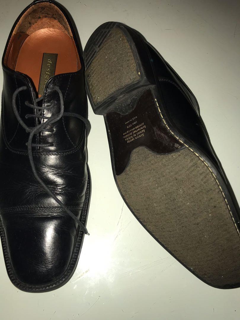 Mens leather shoes sales with rubber soles