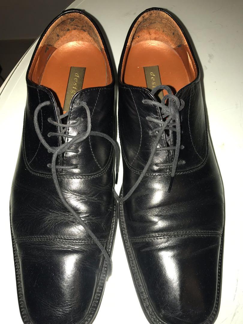 Mens leather shoes sales with rubber soles