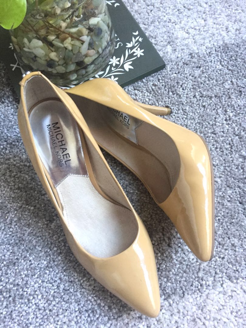 michael kors patent heels
