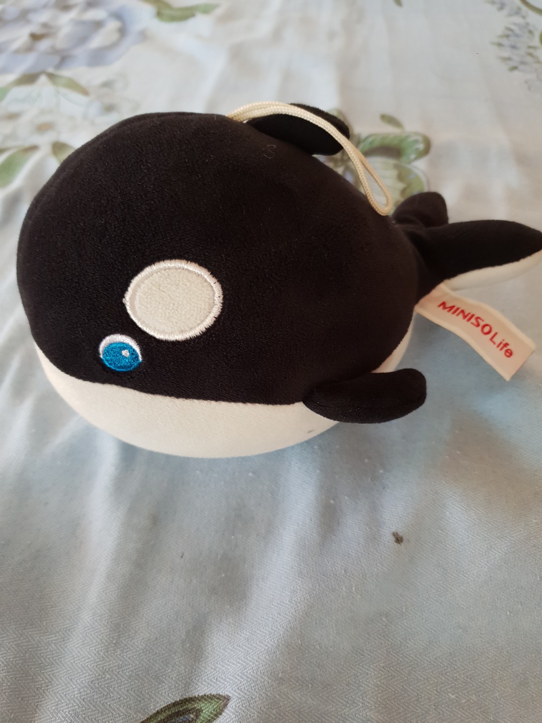 miniso whale stuffed toy