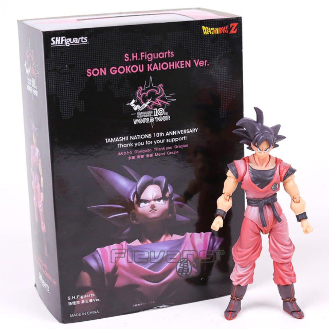 Misb S H Figuarts Dragon Ball Z Son Gokou Kaiohken Version Shf Son Goku Tamashii Nations 10th Anniversary World Tour Exclusive Toys Games Bricks Figurines On Carousell