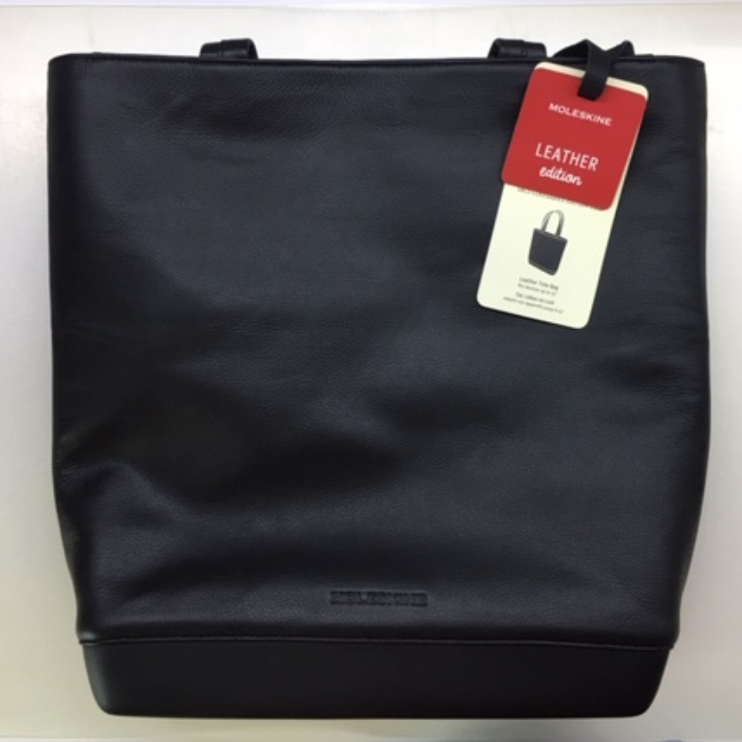Moleskine leather on sale tote bag