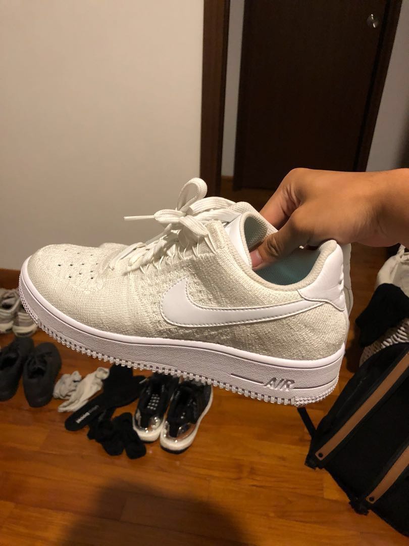 Air force 1 flyknit triple white discount