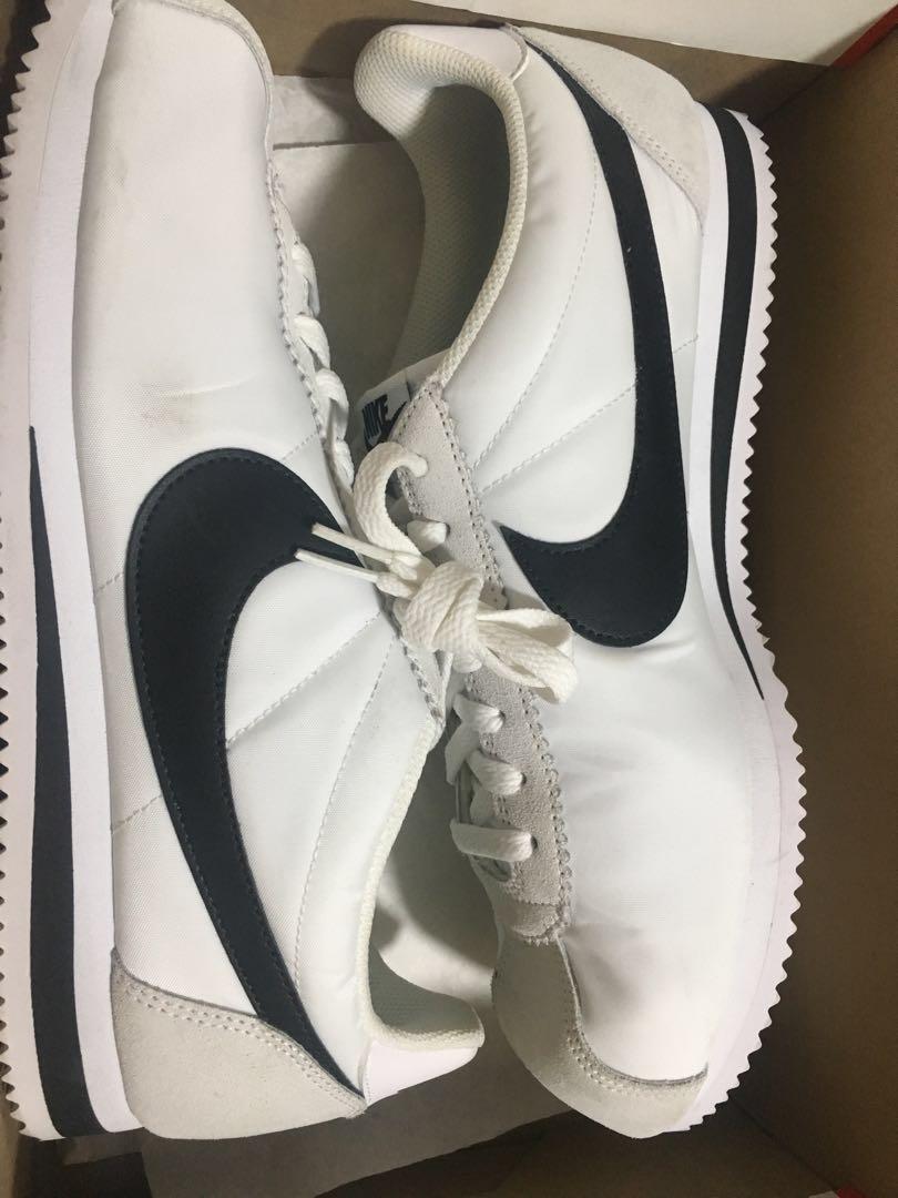 Nike Cortez Nylon white Black, Men's 