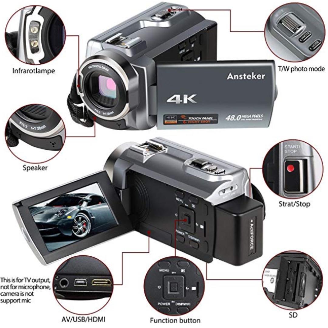 Ansteker Mini Camera _ Anlork Small Portable WiFi Nanny Cam – FNUYV
