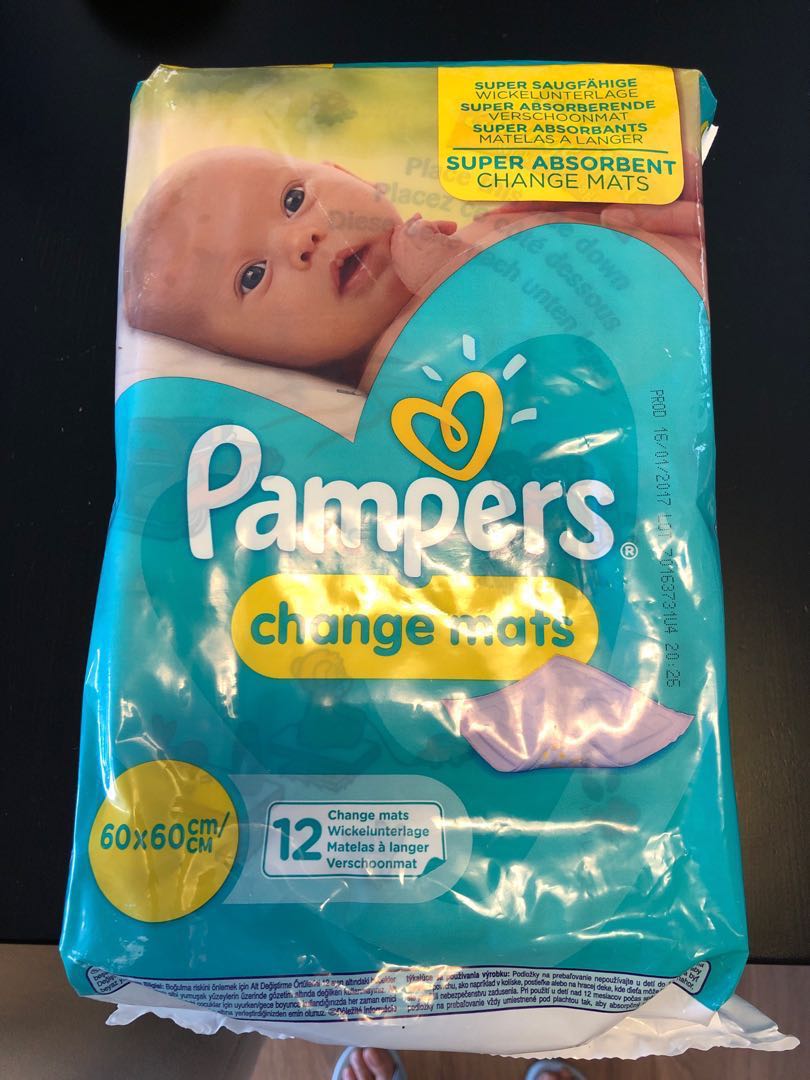 Pampers 尿片changing Mats 2x12片两包 Babies Kids Nursing