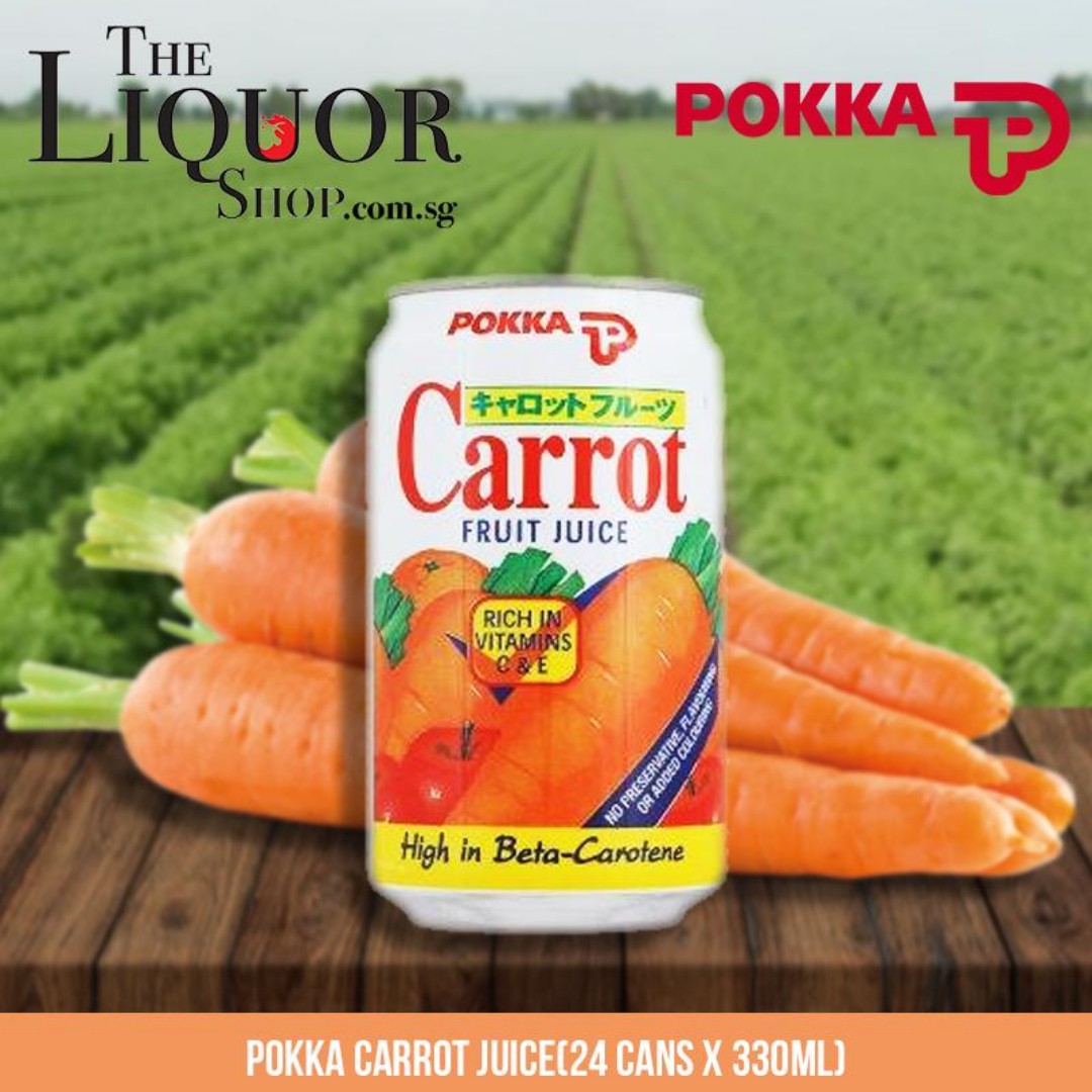Pokka Carrot Juice (24 Cans X 330Ml), Health & Nutrition, Health
