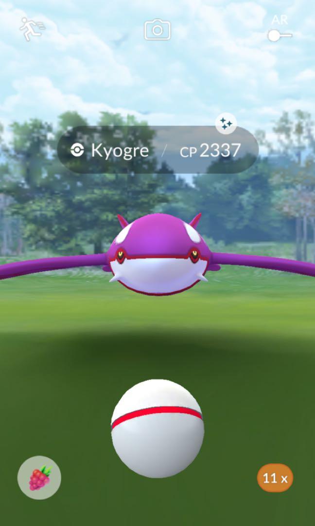 Pokemon Go Shiny Kyogre Toys Games Video Gaming Video Games On Carousell