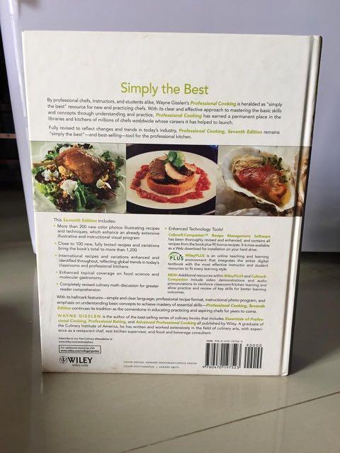 Professional Cooking By Wayne Gisslen Seventh Edition Buku