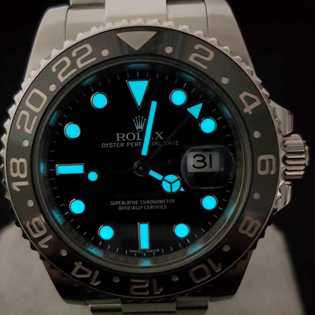 Rolex hot sale night light