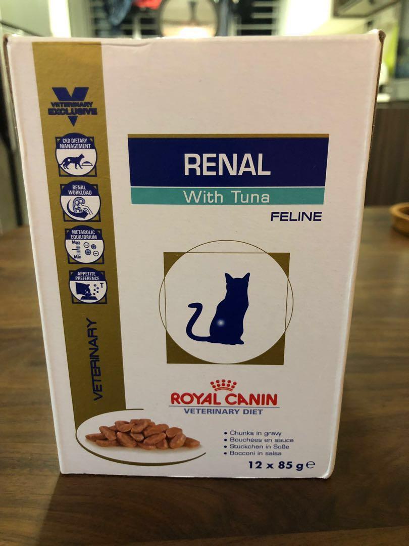 Royal Canin Veterinary Diet Renal With Tuna 12 Packets X 5 Boxes For Sale Pet Supplies For Cats Cat Food On Carousell