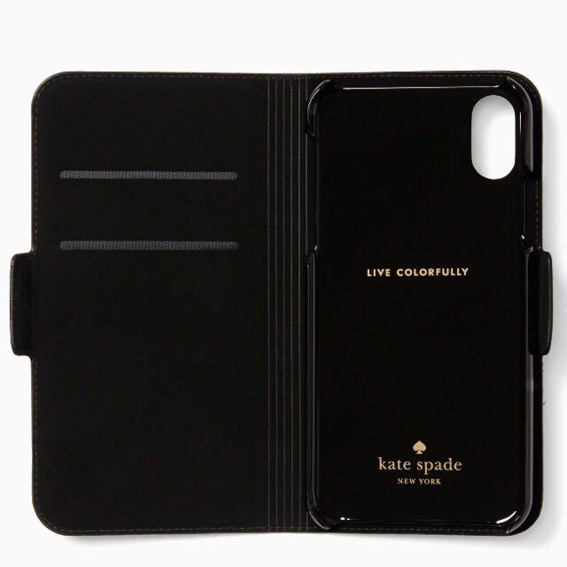 Sale Kate Spade Cat Applique Iphone X Xs 7 8 Plus Folio Case