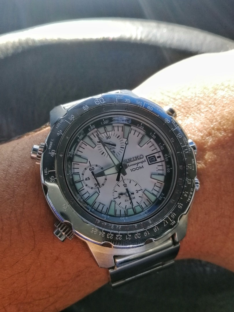 Seiko Chronograph 7T32-6N10 Engineer Sliderule, Men