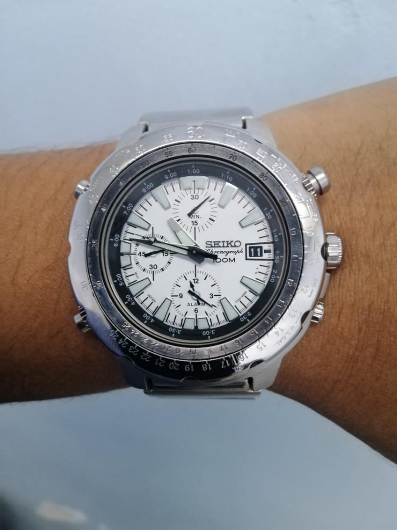 Seiko Chronograph 7T32-6N10 Engineer Sliderule, Men