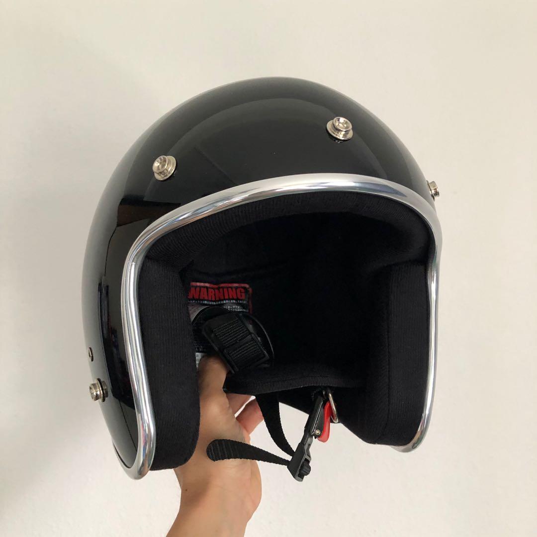Open face cafe racer helmet sales