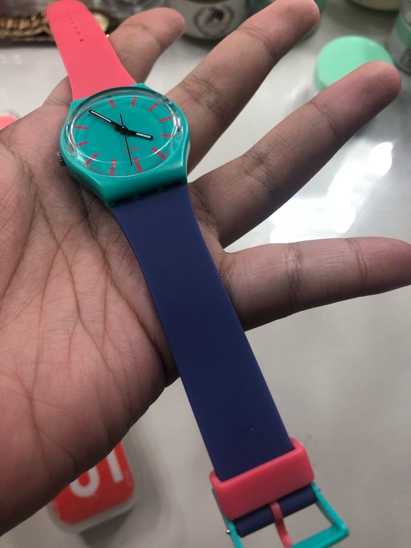 Swatch Tri color watch Women s Fashion Watches Accessories