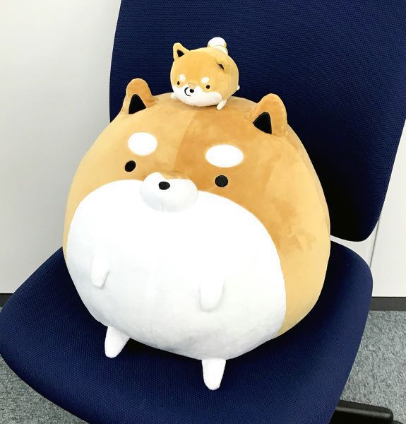 Round shiba store inu plush
