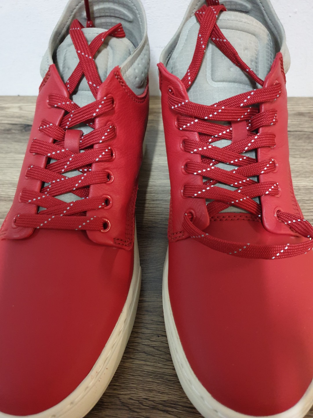 timberland red sneakers