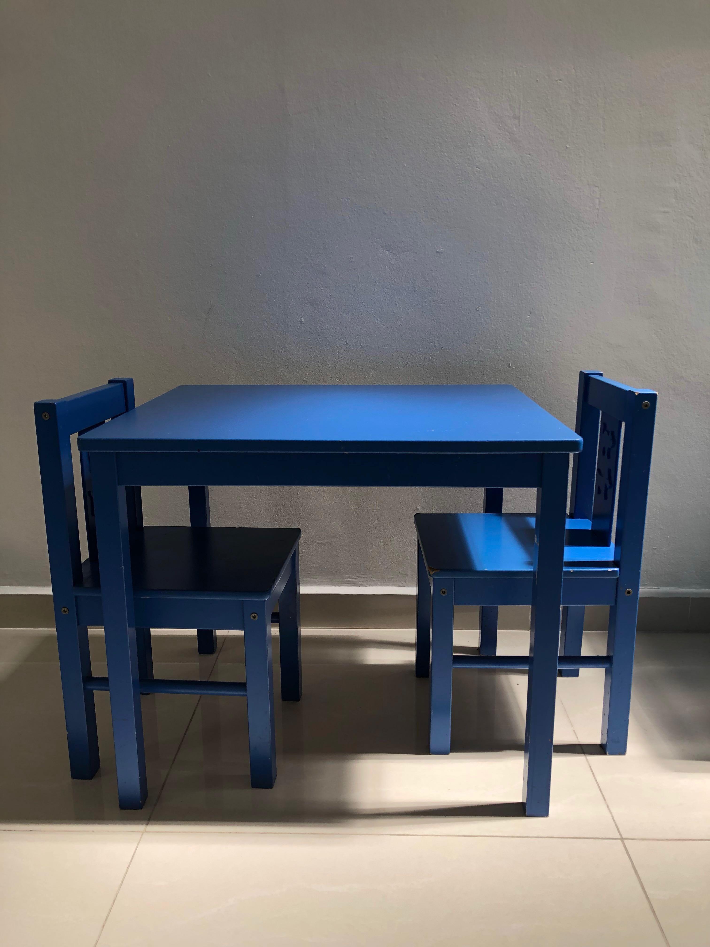 ikea blue kids table