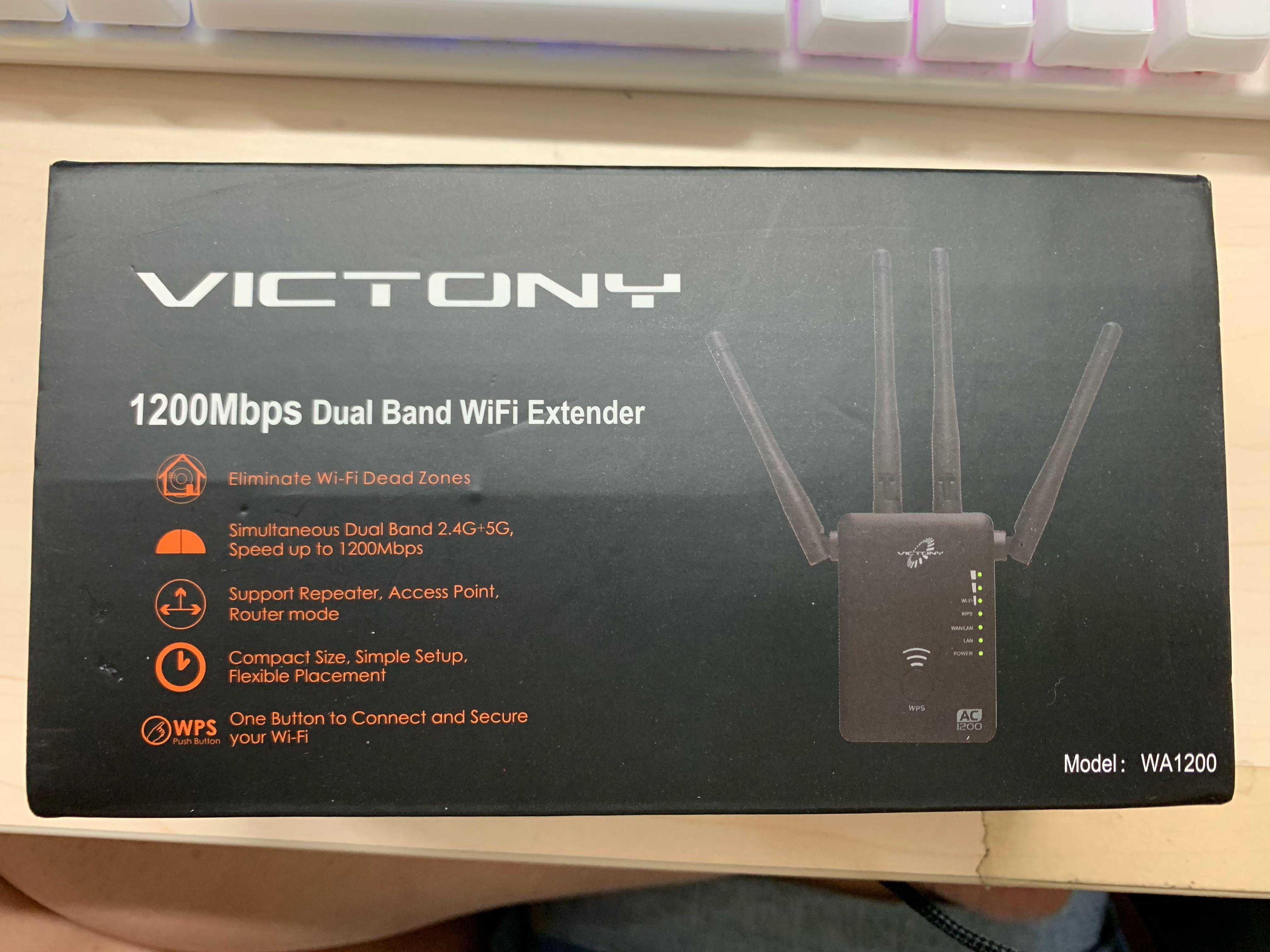 Victony 1200mbps Wifi Extender Dual Band Electronics Others On Carousell