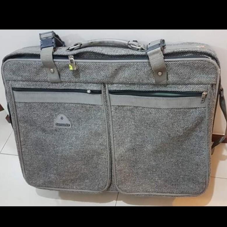 Vintage SAMSONITE Profile Tweed Suitcase Luggage Hobbies Toys