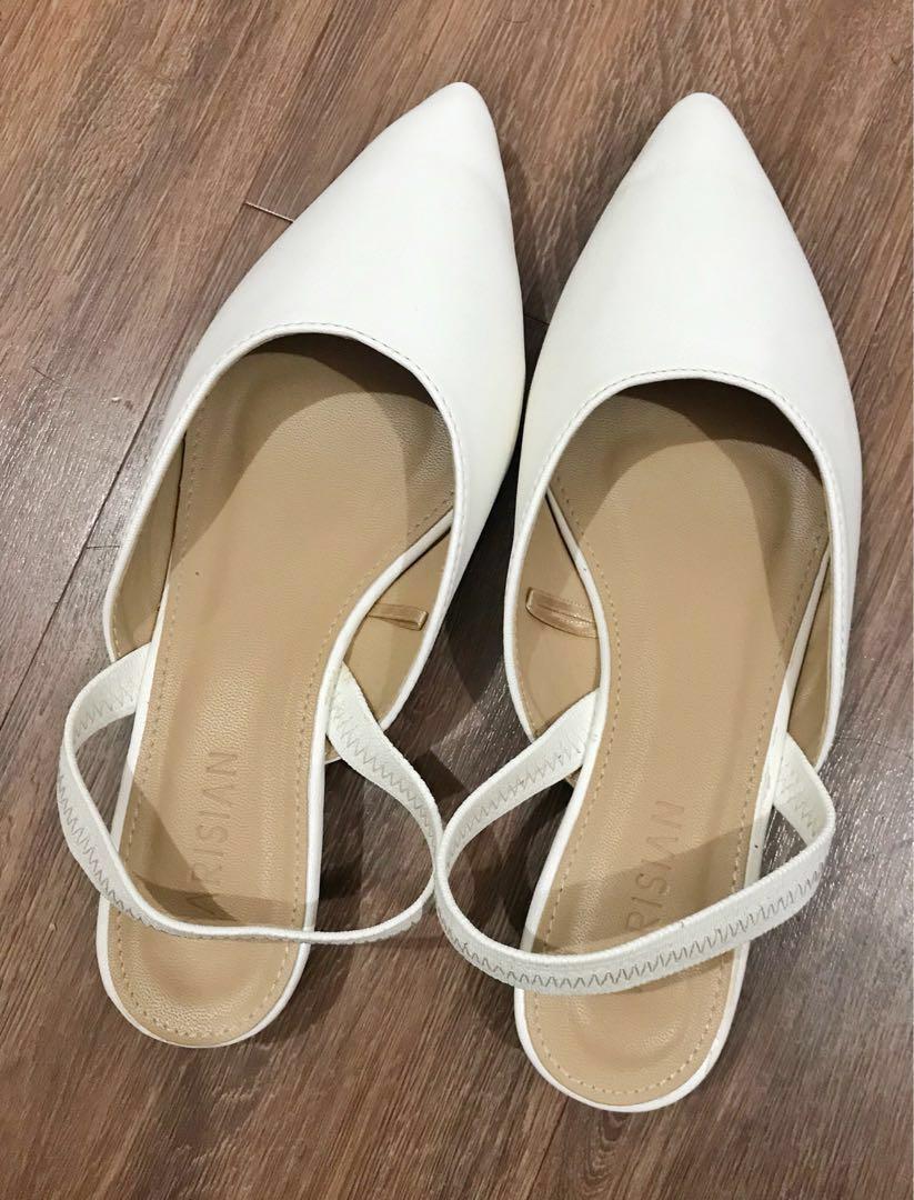 Parisian best sale sandals white