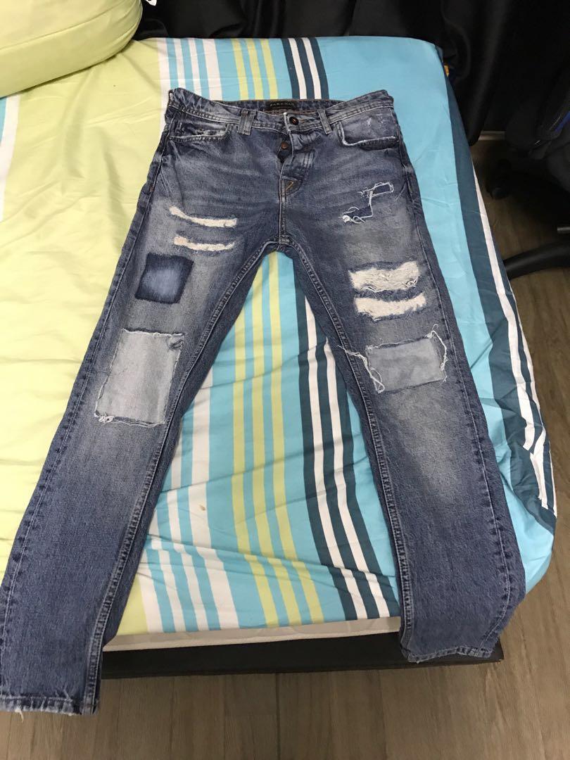 zara men's carrot jeans