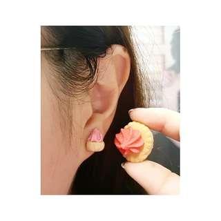 Iced gem ear studs
