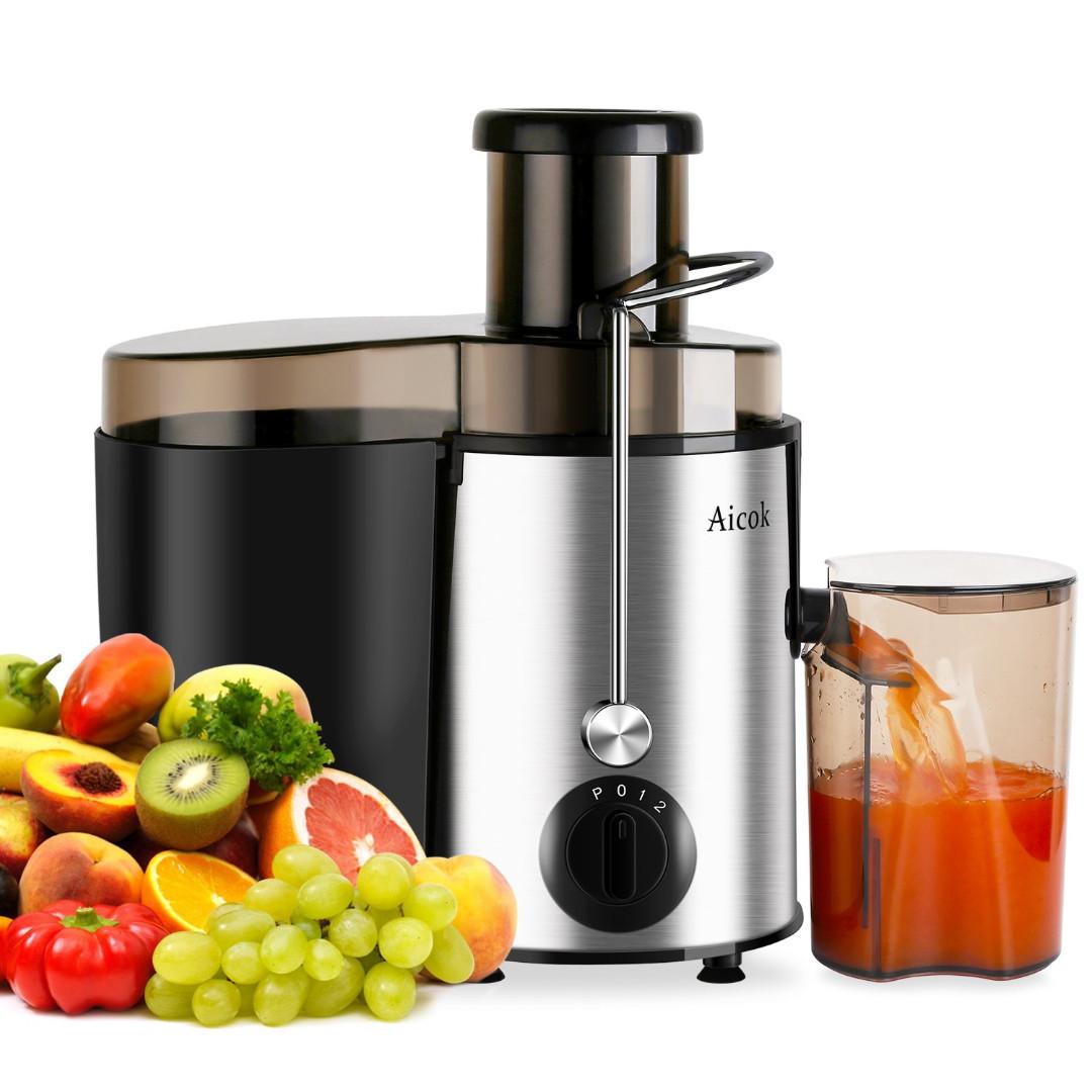 0144 Aicok Juicer Juice Extractor Whole Fruit Juicer High Speed for Fruit and Vegetable Dual Speed Setting Centrifugal Fruit Machine TV Home Appliances Kitchen Appliances Juicers Blenders Grinders on ...