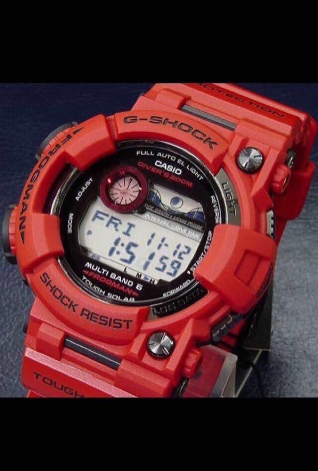 G shock frogman discount red