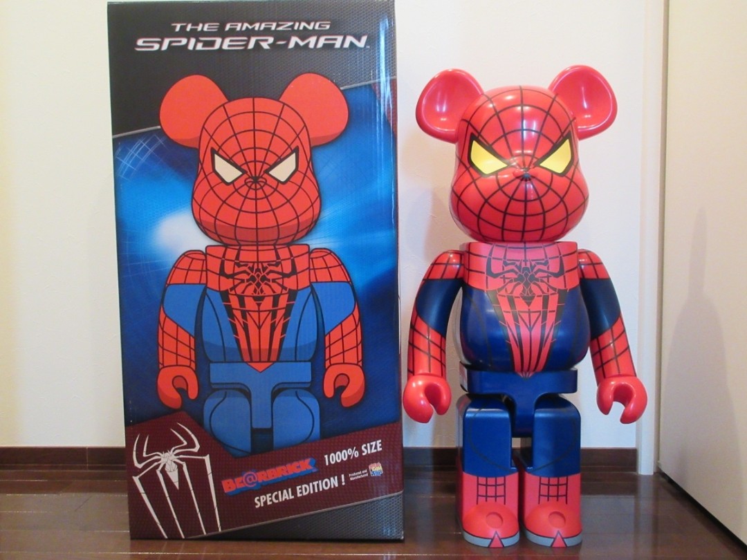 100% NEW Medicom Bearbrick Amazing Spiderman 1000%, 興趣及遊戲