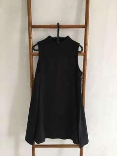 Black A-line dress