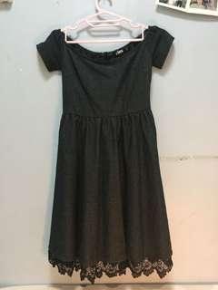 Off Shoulder Black Dress