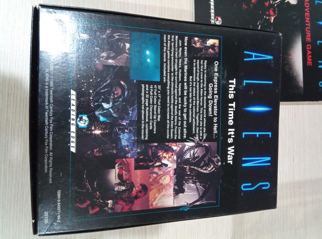 1990 vintage Aliens (the movie) Boardgame (Leading Edge), Hobbies