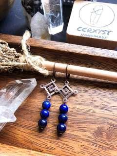 Chakra Earrings- Third Eye Lapis Lazuli