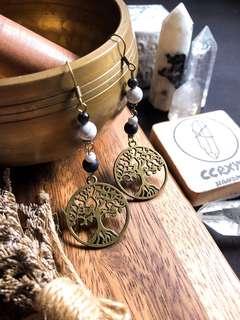 Tree of Life Drops in Vintage Copper