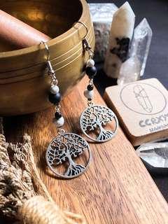 Tree of Life Drops in Silver