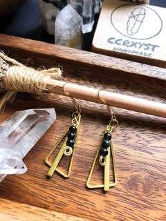 Protection Trio Obsidian Earrings