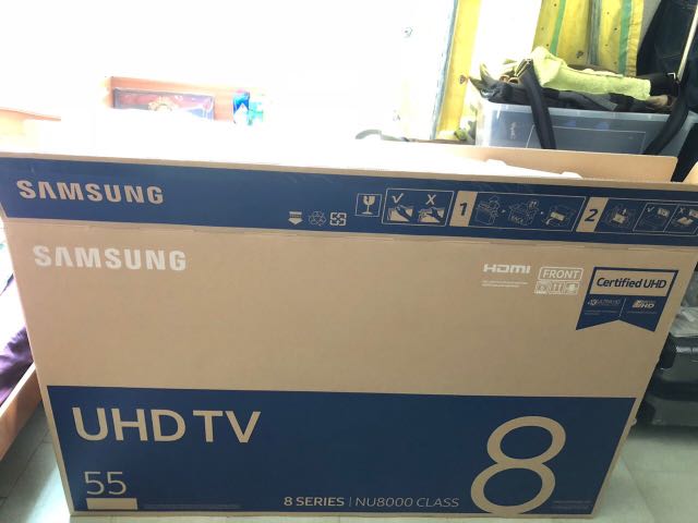 55inch samsung tv box