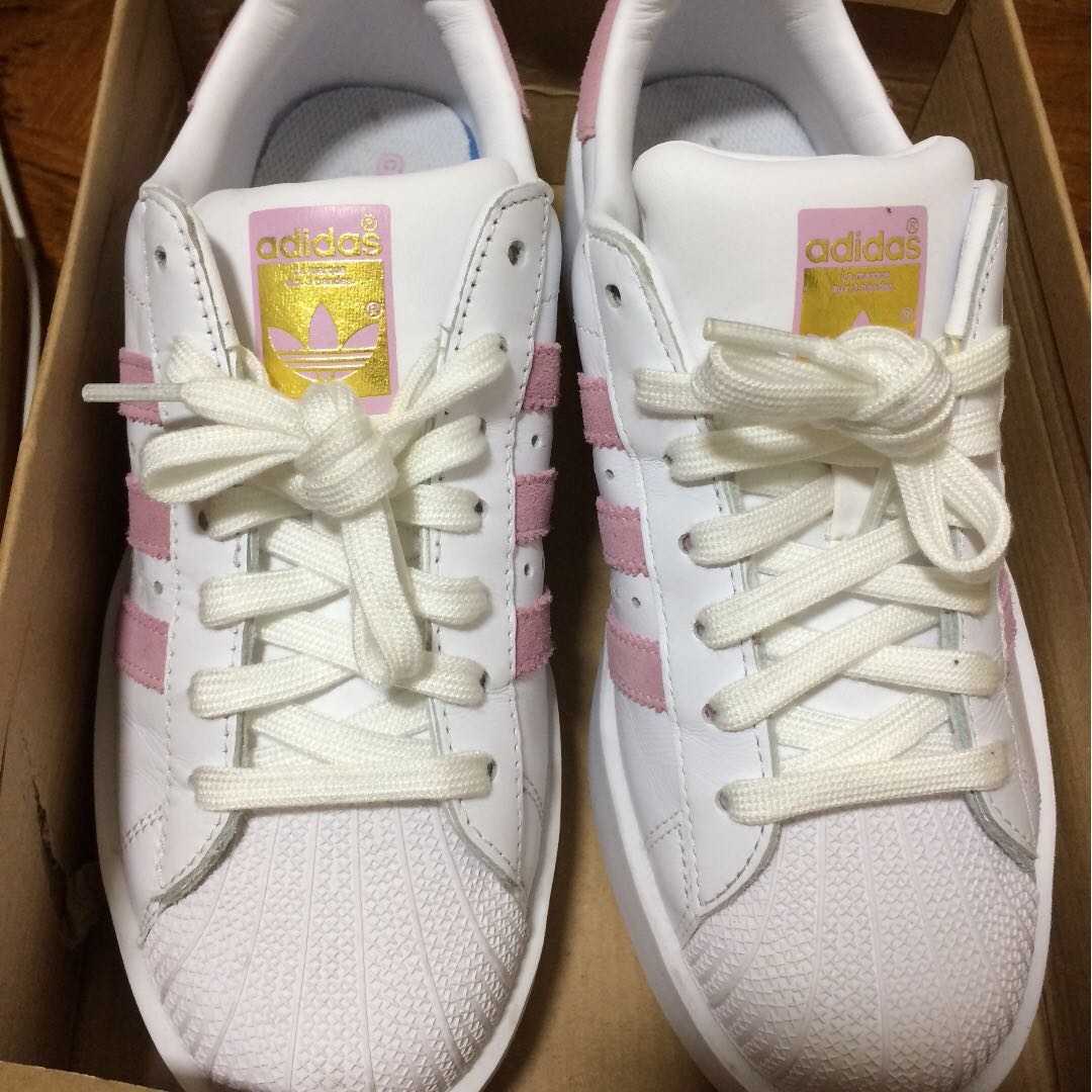 light pink superstar womens