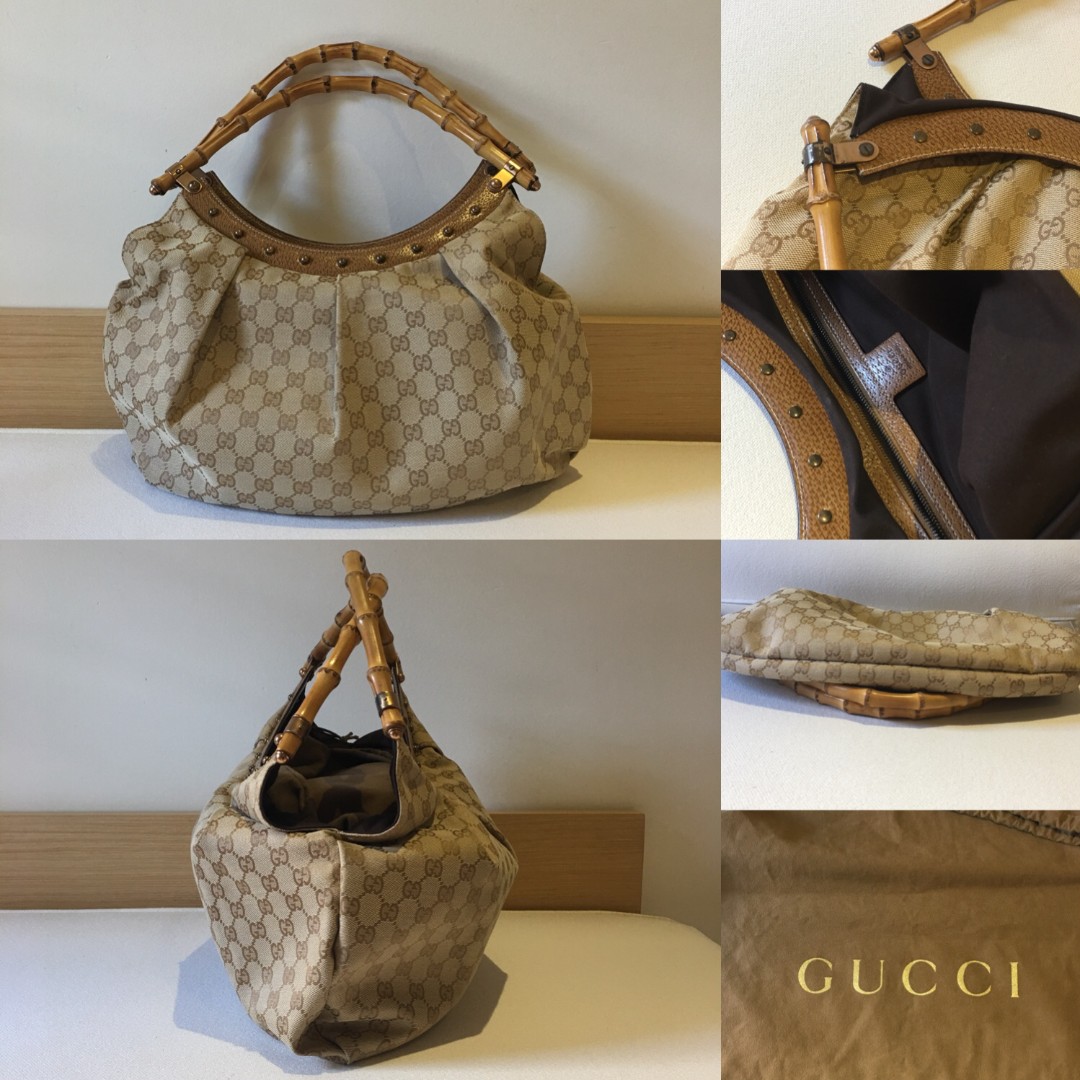 gucci bamboo hobo bag