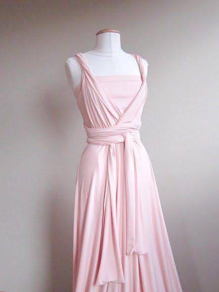 baby pink infinity dress