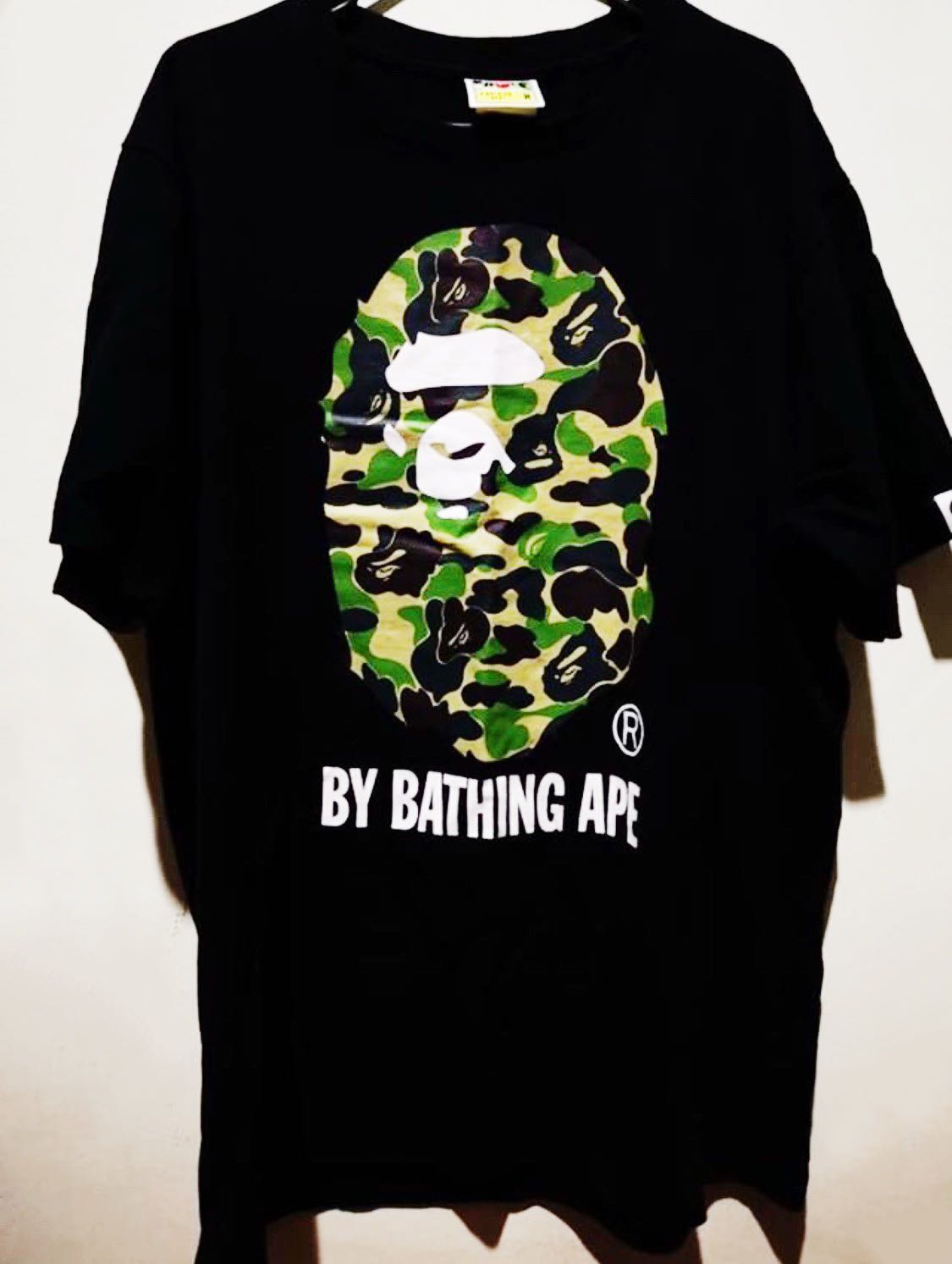 A Bathing Ape Checkered Big Head Logo T Shirt Vintage Bathing Ape Tee