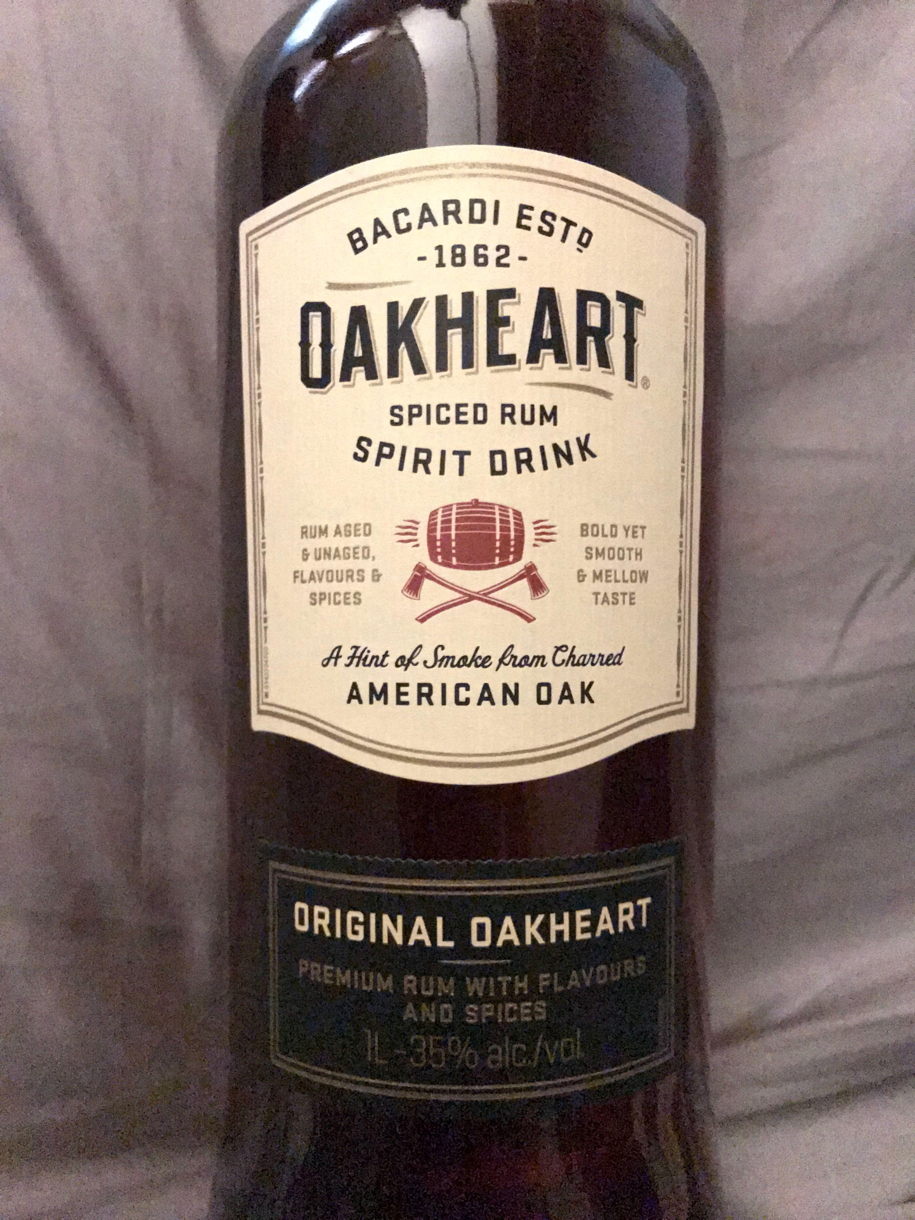 Barcardi Oakheart 1L, Food & Drinks, Alcoholic Beverages on Carousell